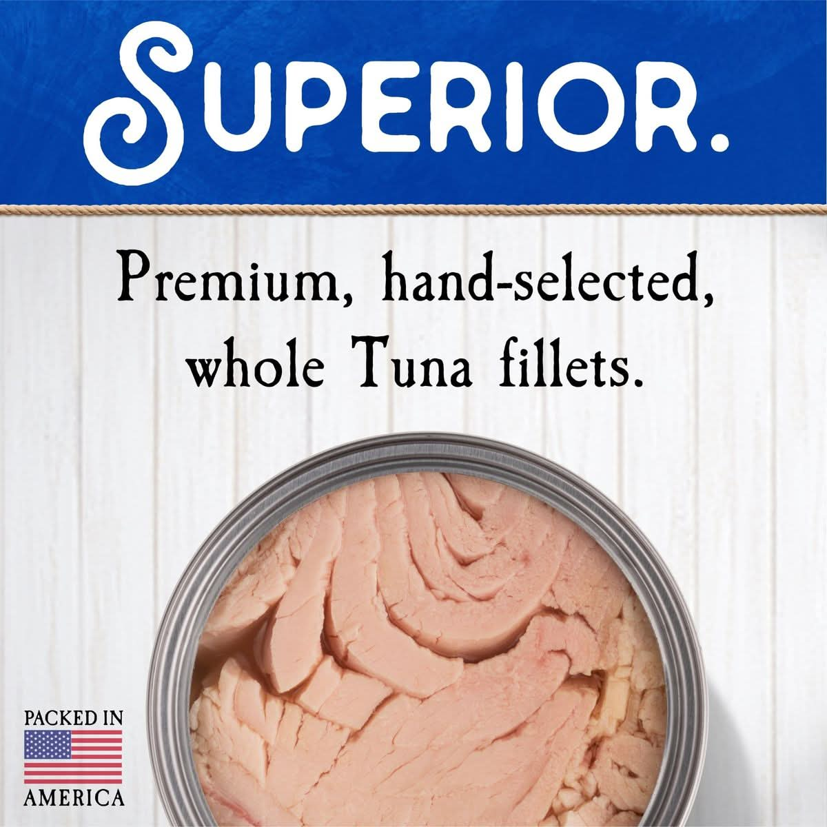 Blue Harbor Fish Co Wild Albacore Solid White Tuna in Water No Salt Added  46 oz Canned Tuna Pack of 4