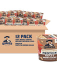 Quaker Instant Oatmeal Express Cups Protein Maple Brown Sugar