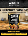 Wicked Kitchen Late Night Cup Noodles, 6 Pack - Quick to Make Rice Noodles with Fragrant Basil, Soy, and Smoky BBQ Broth Flavors - Plant-Based, Dairy Free and GMO-Free