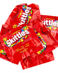 Skittlez Fun Size 20 Pack  Mini Packs of Original Skittles Flavors  Orange Lemon Lime Grape and Strawberry Packaged By Snackadilly