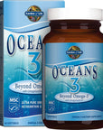 Garden of Life Ultra Pure EPA/DHA Omega 3 Fish Oil - Oceans 3 Beyond Omega 3 Supplement with Antioxidants, 60 Softgels