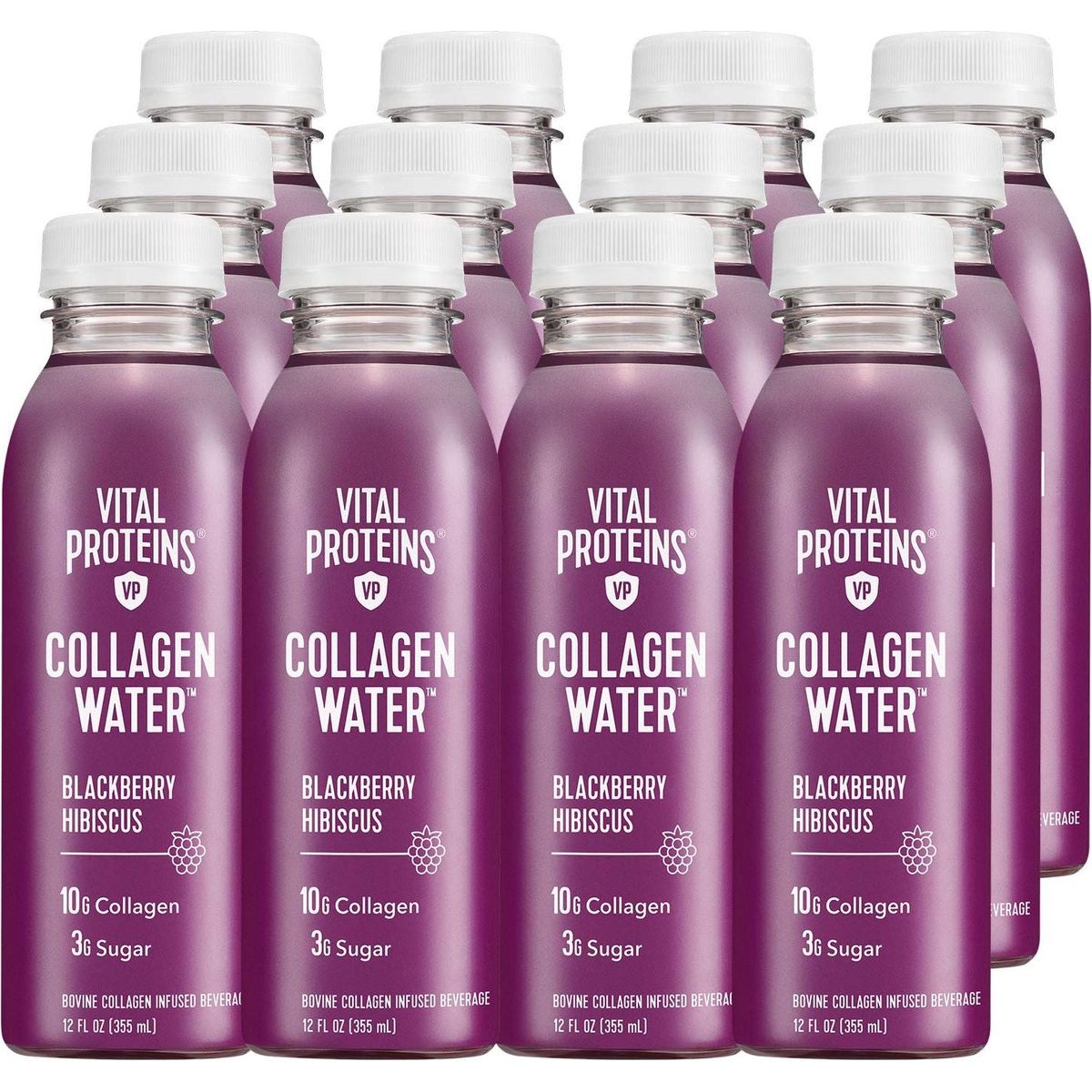 Vital Proteins Collagen Water, Original, 10g of Collagen per Bottle, 12 Oz (Pack of 12)