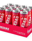 BEEBAD Natural Hibiscus Sparkling Energy Drink -12 Count