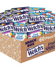 Welch's Fruit Snacks, Mixed Fruit & Superfruit Bulk Variety Pack, Perfect Stocking Stuffer for Kids, Gluten Free, 0.8 oz Individual Single Serve Bags (Pack of 60)