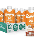 Owyn Vegan Protein Shake - 20g Plant Based Protein - 12 Pack) (Packaging May Vary)