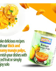 Ashoka Premium Mango Puree Sweetened Kesar Mango Pulp Great for Smoothies Juices Baking and Eating as Whole Rich Mango Concentrate from India 30 Ounce