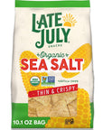 Late July Snacks Thin and Crispy Organic Tortilla Chips with Sea Salt 101 oz Bag