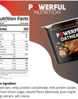 Powerful Nutrition Instant Protein Oatmeal Cups, Maple Brown Sugar, 12 Pack, 20g of Protein, 4g of Fiber, Kosher, Natural Ingredients, Power Up Your Day with an Instant Breakfast