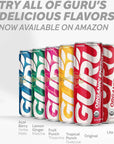 GURU Original Clean Energy Drink - 12 oz Cans (Pack of 24)