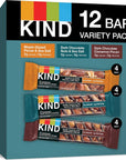 KIND Bars, Nuts and Spices Variety Pack, Gluten Free, Low Glycemic Index, 1.4 Ounce Bars, 12 Count