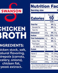 Swanson 100% Natural, Gluten-Free Chicken Broth, 14.5 Oz Can (Pack of 12)