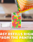 Tic Tac Resealable Refill Bag Bulk 172 Oz Fruit Adventure Mints OnTheGo Refreshment Includes Empty Refillable Pack