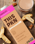 THIS PKN Pecan Nut Milk Chocolate Non Dairy Milk Alternative Made from Real Texas Pecans Plant Based Chocolate Milk Made Without Added Sugars and No GMOs or Lactose 32oz Pack of 6