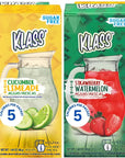 Drink Mix Variety Pack  Pitcher Pack Klass Aguas Fresca  Cucumber Limeade  Strawberry Watermelon 24 Picher Packs Sugar Free  On the Go Packets