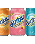 Sunkist Soda Variety Pack 3 Flavors Orange Strawberry Berry Lemonade 12 floz cans 9 Pack