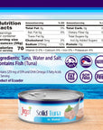 Jego Solid Tuna in Water  Wild Natural Catch Tuna  Keto  Low Carb  Gluten Free  Soy Free  Canned  Ready to eat  Pack of 12  5oz can