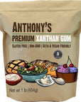 Anthony's Xanthan Gum, 1 lb, Batch Tested Gluten Free, Keto Friendly, Product of USA