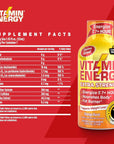 Vitamin Energy Extra Strength Energy Drink Shots - Orange Burst- 1.93 fl oz- Pack of 24