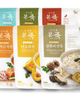 Week Pack BONJUK Rice Porridge 6Day Meal Kit  Pack of 6 Flavors 106oz each  Abalone  Mushroom Spicy Jjamppong Seafood Vegetable Octopus  Kimchi Sweet Pumpkin Seafood