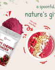 Organic Tart Cherry Powder 4oz  100 Natural Fruit Powder  US Grown Tart Cherries Source  No Sugar  Additives  Great Flavor for Drinks Smoothie  Beverages  NonGMO  Vegan Friendly