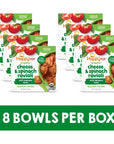 Happy Tot Organics Love My Veggies Bowl, Cheese & Spinach Ravioli with Marinara Sauce, 4.5 Ounce Pouch (Pack of 8) packaging may vary