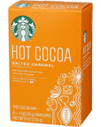 Starbucks Salted Caramel Hot Cocoa Mix Packets 8  1 Ounce Packets Per Box Pack of 6 Boxes