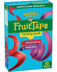 Annie's Organic Fruit Tape, Swirly Strawberry & Bendy Berry, Variety Pack, 12 Rolls