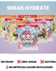 SNEAK  Starter Pack Hydrate Edition  Zero Caffeine Zero Sugar Hydration Formula including Ashwagandha KSM66  Coconut Water  8 Servings and the OG Shaker