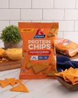 Atkins Nacho Cheese Protein Chips, 4g Net Carbs, 13g Protein, Gluten Free, Low Glycemic, Keto Friendly, 12 Count