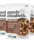 Purely Elizabeth, Chocolate Peanut Butter, Ancient Grain Granola, Gluten-Free, Non-GMO, 10 Ounce (Pack of 3)