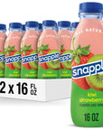 Snapple Kiwi Strawberry Juice Drink 16 Fl Oz Recycled Plastic Bottle Pack Of 12 All Natural No Artificial Flavors Or Sweeteners Contains 3 Real Juice