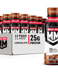 Muscle Milk Genuine Protein Shake, Chocolate, 25g Protein, 11.16 Fl Oz (Pack of 12), Packaging May Vary