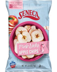 Seneca Pink Lady Apple Chips | Made from Fresh-Harvested Pink Lady Apples | Yakima Valley Orchards | Seasonally Picked | Crisped Apple Perfection | Foil-Lined Freshness Bag | 2.5 oz Bag (Pack of 12)