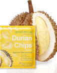 Good Mood Durian Chips - 100% Natural Dried Fruit from Monthong Thailand | Healthy & Delicious Snack |No Sugar added, Trans Fat, Color and MSG | 1.75 oz (pack of 1)