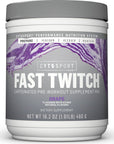 Fast Twitch from the makers of Gatorade,Caffeinated Pre-workout Supplement Mix,Grape,1.01lb (Pack of 1),3.5g L-Citrulline,3g Betaine,2g Carnosine beta-alanine,Vitamin B6,B12 and 200mg caffeine