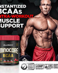 ALLMAX AMINOCORE BCAA, Pink Lemonade - 945 g Powder - 8.18 Grams of BCAAs Per Serving - with B Vitamins - No Fillers or Non-BCAA Aminos - Sugar Free - 90 Servings