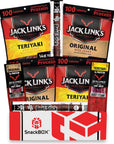 Jack Links Beef Jerky Care Package Variety Pack  Gift Basket  Snack BOX 8 Items Great for Final Exams Graduation Fathers Day Date Night College Gift for Guys Camping Hunting and Much more