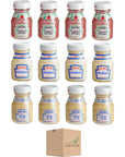 Heinz Mini Condiments Variety Pack- 12 Mini Glass Bottles Total- 4 Each of Heinz Mini Ketchup Bottles, Heinz Mayonnaise Mini Bottles, and Heinz Mini Dijon Mustard Bottles by Snackivore.