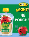 Motts Mighty Honeycrisp Apple Applesauce 32 Oz Clear Pouches 48 Count 4 Packs Of 12 No Sugar Added Good Source Of Fiber Supports A Healthy Digestive System Glutenfree Kosher