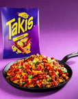 Takis Blue Heat Rolled Spicy Tortilla Chips, Hot Chili Pepper Flavored, Multipack Box with 14 Bags of 9.9 Ounces