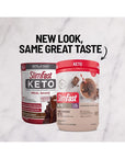 SlimFast Keto Meal Replacement Powder, Fudge Brownie Batter, Low Carb with Whey & Collagen Protein, 10 Servings (Pack of 2) (Packaging May Vary)