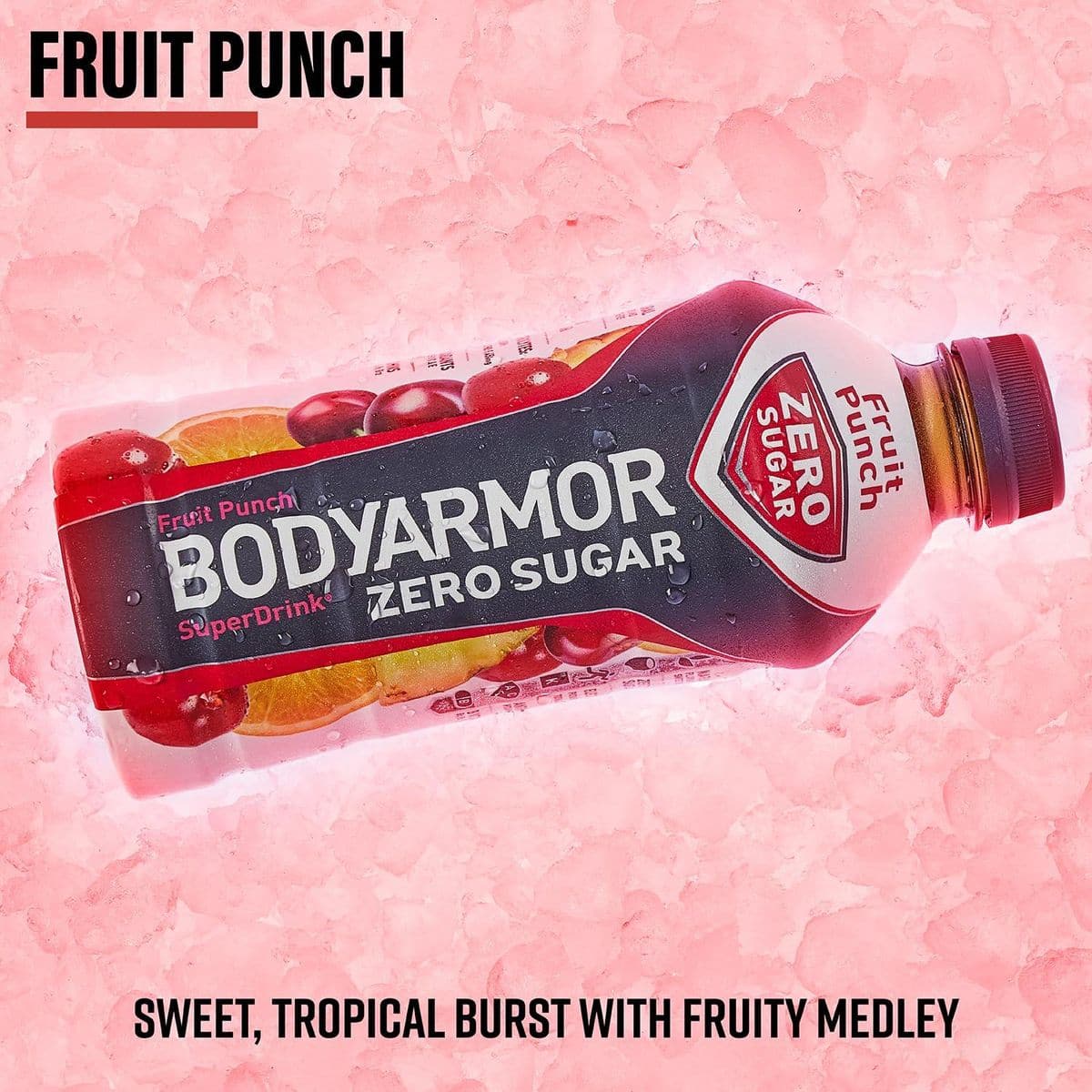 BODYARMOR ZERO Sugar Sports Drink Fruit Punch - 20 fl oz - pack of 6