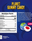 Funtasty Planets Gummy Balls Candy with Jam Center Bubblegum Flavor 19Ounce Jar 30 Count  Party Favors