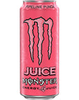 Monster Energy Juice Pipeline Punch Energy  Juice Energy Drink 16 Ounce Pack of 15