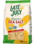 Late July Snacks Thin and Crispy Organic Tortilla Chips with Sea Salt 101 oz Bag