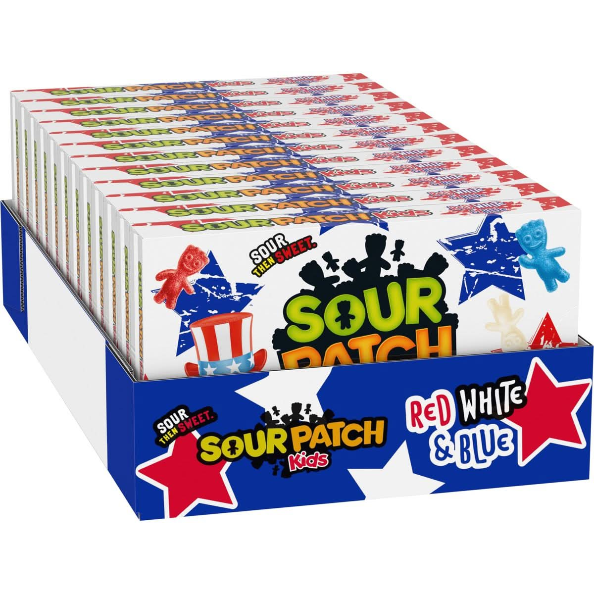 SOUR PATCH KIDS Red White  Blue Soft  Chewy Candy 1231 oz boxes