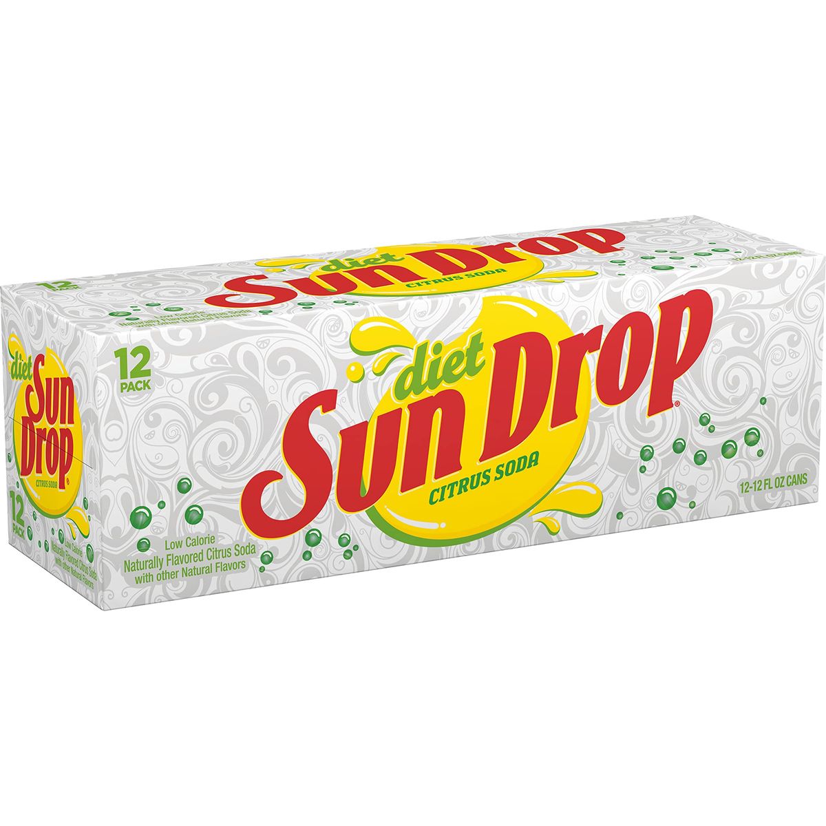 Diet Sun Drop Citrus Soda 12 Fluid Ounce Can 12 Count