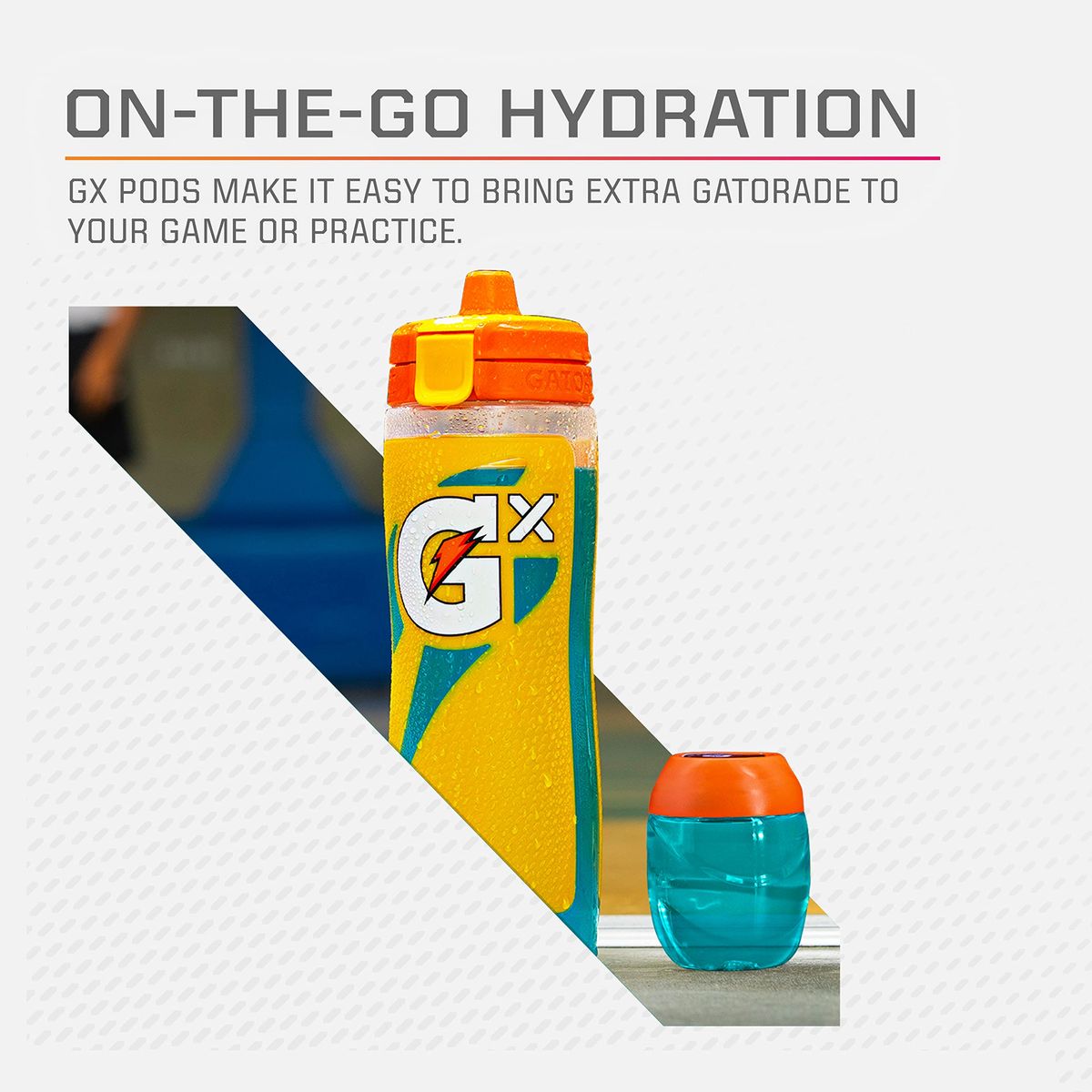 Gatorade Gx Hydration System NonSlip Gx Squeeze Bottles Or Gx Sports Drink Concentrate Pods  4 count Pack of 6