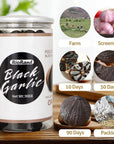 RioRand Black Garlic 908g  2 Pounds Whole Peeled Black Garlic Aged for Full 90 Days Black Garlic Jar Equal to 4lbs of Whole Black Garlic 908g  2 Pound