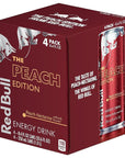 Red Bull Peach Edition Energy Drink - 8.4 Fl Oz - 24 Cans (6 Packs of 4)